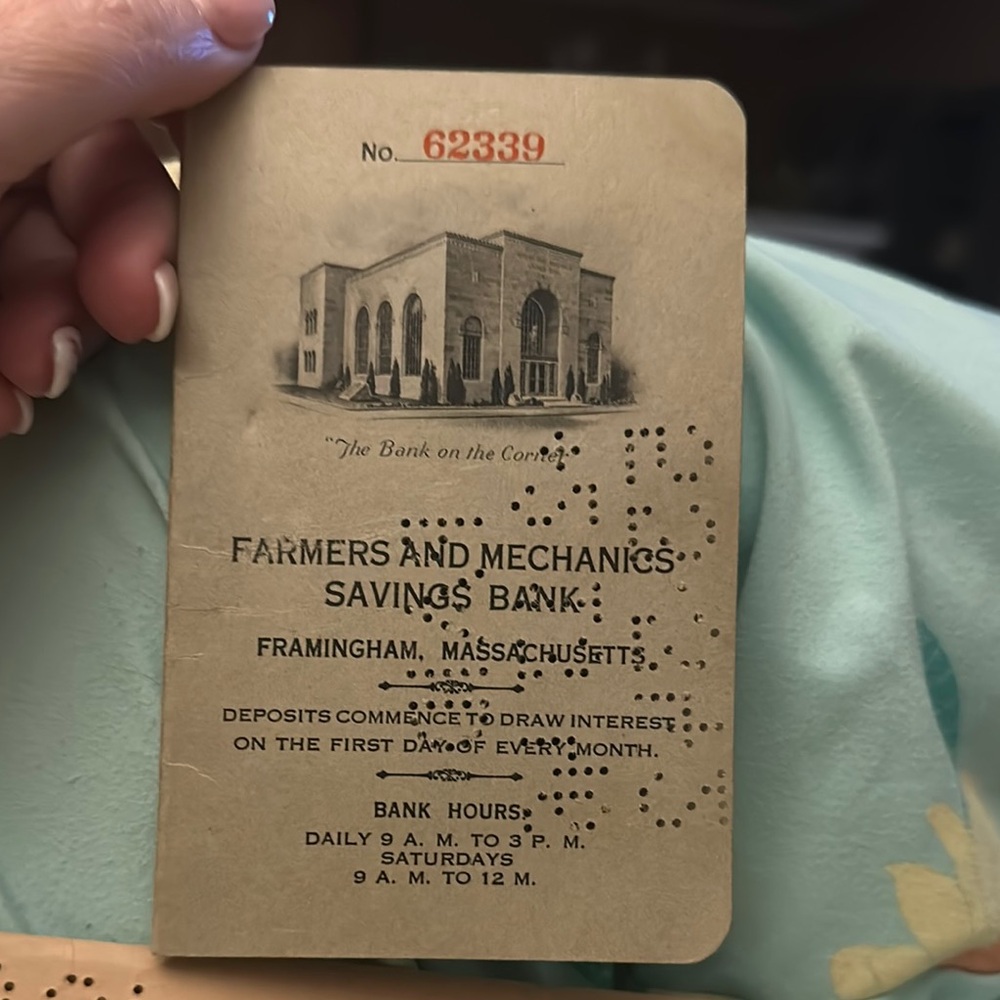 Antique Bank Booklet 1944
